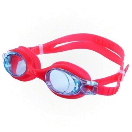 Детские очки для плавания Intex 55693, размер S (3+), обхват головы ≈ 48-52 см, красные - 2