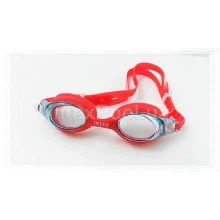 Детские очки для плавания Intex 55693, размер S (3+), обхват головы ≈ 48-52 см, красные - 4