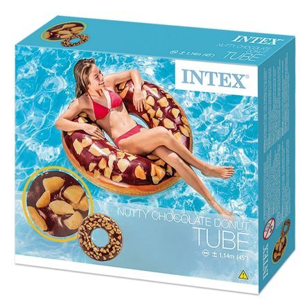 Надувне коло Intex 56262 «Шоколадний пончик», 114 см - 4