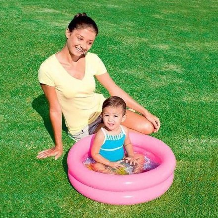 Дитячий надувний басейн Bestway 51061, рожевий, 61 х 15 см - 2