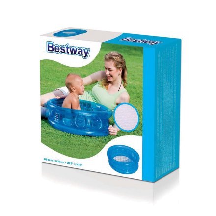 Дитячий надувний басейн Bestway 51112, синій, 64 х 25 см - 3