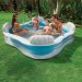 Дитячий надувний басейн Intex 56475-1, 229 х 229 х 66 см, з кульками 10 шт, сидіннями, підсклянниками - 2