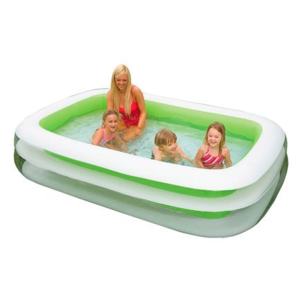 Детский надувной бассейн Intex 56483, зеленый «Морская волна», 262 х 175 х 56 см - 2