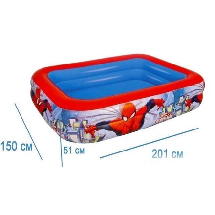 Дитячий надувний басейн Bestway 98011 «Спайдер Мен, Людина-Павук», 201 х 150 х 51 см - 4