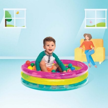 Дитячий надувний басейн Intex 48674, 86 х 25 см, із кульками (10 шт.) - 2
