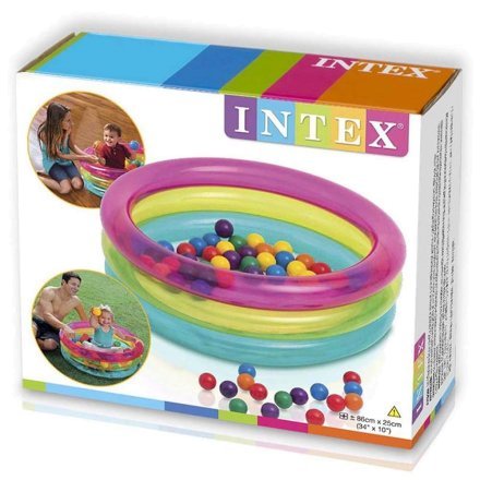 Дитячий надувний басейн Intex 48674, 86 х 25 см, із кульками (10 шт.) - 5