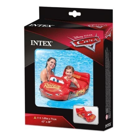 Детский надувная лодочка для катания Intex 58392 «Тачки», 109 x 71 см - 6