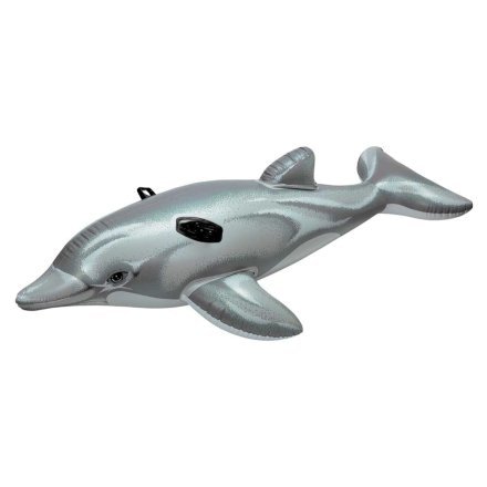 Дитячий надувний пліт для катання Intex 58539 «Дельфін», 201 х 76 см - 6