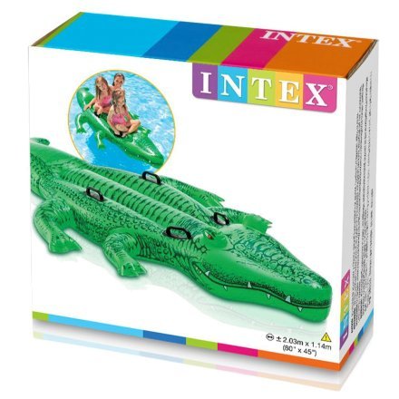 Детский надувной плотик для катания Intex 58562 «Крокодил», 203 х 114 см - 4