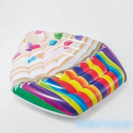 Пляжний надувний матрац Intex 58770 "Кекс", серія "Десерт", 142 х 135 см - 5