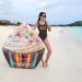 Пляжний надувний матрац Intex 58770 "Кекс", серія "Десерт", 142 х 135 см - 2