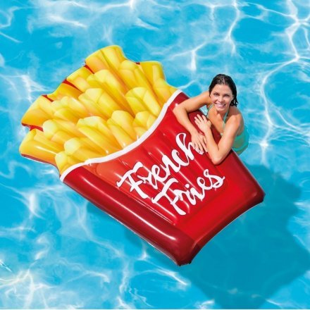 Пляжний надувний матрац Intex 58775 «Картопля фрі», серія «Фастфуд» 175 х 132 см - 2