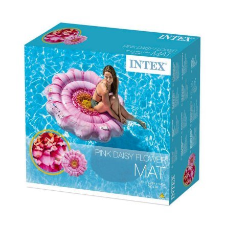 Пляжний надувний матрац Intex 58787 «Рожева Квітка», 142 х 142 см - 6