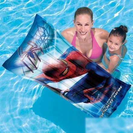 Дитячий надувний матрацик з підголівником Bestway 98005 "Spider Man", 119 х 61 см - 2