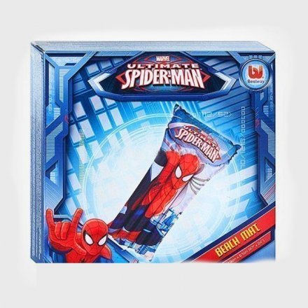 Дитячий надувний матрацик з підголівником Bestway 98005 "Spider Man", 119 х 61 см - 5