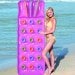 Пляжний надувний матрац з підголівником Bestway 43014, 188 х 70 см, рожевий - 3