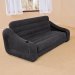 Надувной диван Intex 68566, 221 х 193 х 66 см. Флокированный диван трансформер 2 в 1 - 7