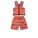 Детский костюм для мальчиков Bestway 32165, «Акула», S (3 - 8) 18 - 30 кг, оранжевый - 1