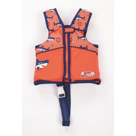 Детский костюм для мальчиков Bestway 32165, «Акула», S (3 - 8) 18 - 30 кг, оранжевый - 12