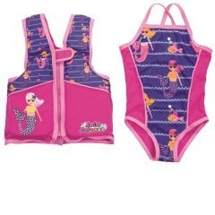 Детский костюм для девочек Bestway 32165, S (3 - 8) 18 - 30 кг, розовый