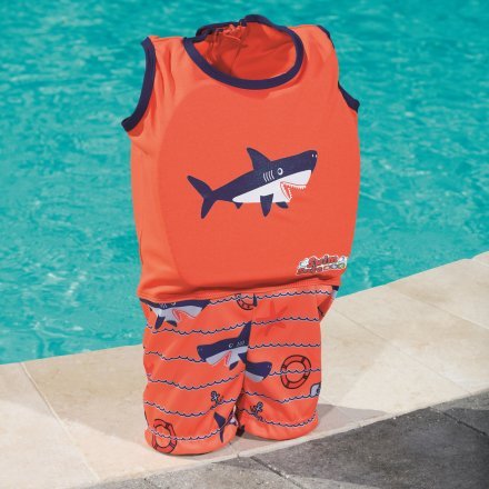Дитячий костюм для хлопчиків Bestway 32168 (ПЕ піна), Акула, S/M (1 - 3 роки), 11 - 18 кг, помаранчевий - 5