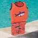 Детский костюм для мальчиков Bestway 32168 (ПЭ пена), «Акула», S/M (1 - 3 года), 11 - 18 кг, оранжевый - 5