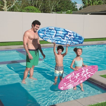Дитячий надувний плотик Bestway 42046 «Дошка для серфінгу», 114 х 46 см, рожевий - 3