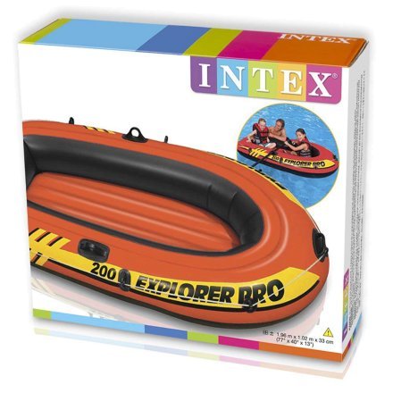 Полутораместная надувная лодка Intex 58356 Explorer PRO 200, 196 х 102 см. 3-х камерная - 6