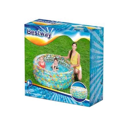 Дитячий надувний басейн Bestway 51045 «Морський світ», 150 х 53 см - 2
