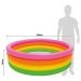 Дитячий надувний басейн Intex 56441-3 «Райдуга», 168 х 46 см, з кульками 10 шт, тентом, підстилкою та насосом - 5