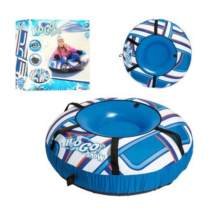 Одномісний надувний сани - тюбінг для катання Bestway 39055, 127 см, синій - 6