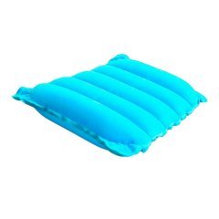 Надувна флокована подушка Bestway 67485, блакитна, 38 х 24 х 9 см