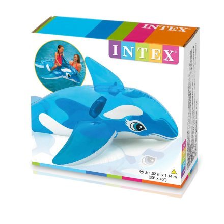 Дитячий надувний пліт для катання Intex 58523 «Дельфін», 152 x 114 см - 6
