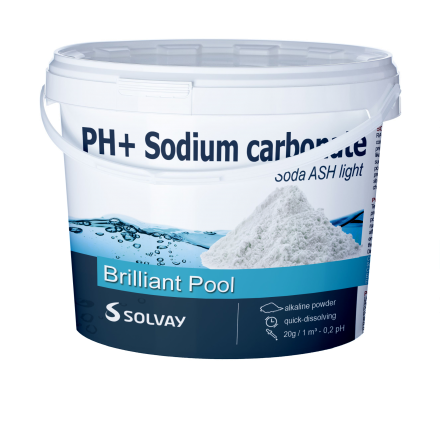 pH+ плюс для басейну Solvay 80013. Засіб для підвищення рівня pH (Німеччина) 700 г - 2
