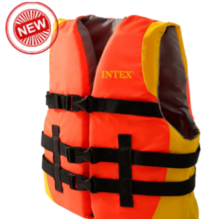 Рятувальний жилет дорослий Intex 69681, 40 - 70 кг, помаранчевий - 2