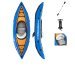 Одномісна надувна байдарка (каяк) Bestway 65115 Cove Champion, 275 x 81 см, блакитна (весло) - 3