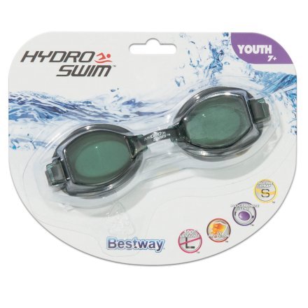Дитячі окуляри для плавання Bestway 21048, розмір S (3+), обхват голови ≈ 48-52 см, сірі - 5