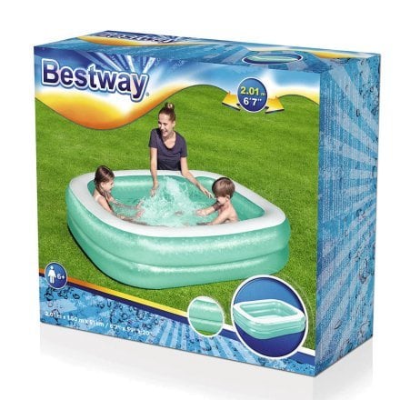 Дитячий надувний басейн Bestway 54005, 201 х 150 х 51 см - 4