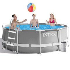 Каркасний басейн Intex 26706 - 5, 305 x 99 см (3 785 л/год, драбина, тент, підстилка)