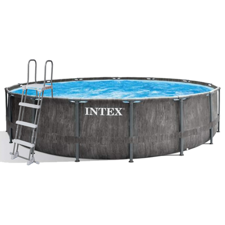 Каркасний басейн Intex 26742 - 1, 457 x 122 см (тент, підстилка, драбина) - 2