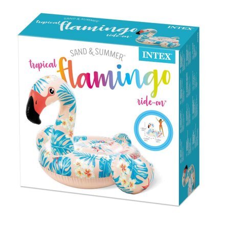 Детский надувной плотик для катания Intex 57559 «Фламинго», 142 х 137 х 97 см - 7
