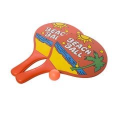 Пляжные ракетки InPool 60210, с мячом, оранжевая