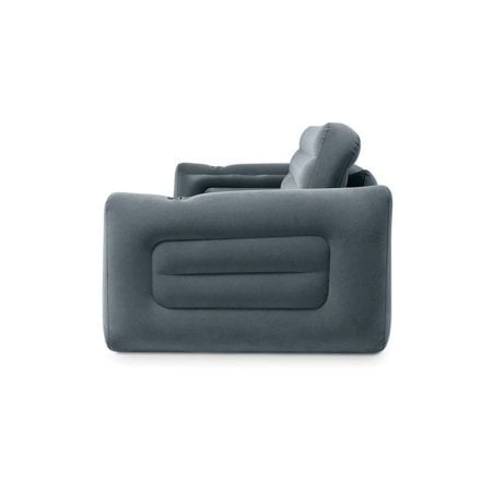Надувне крісло Intex 66551-2, 224 х 117 х 66 см, з ручним насосом та подушкою, чорне - 3
