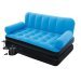 Надувний диван Bestway 67356, 188 х 152 х 64 см, з електричним насосом. Флокований диван трансформер 2 в 1, блакитний - 1