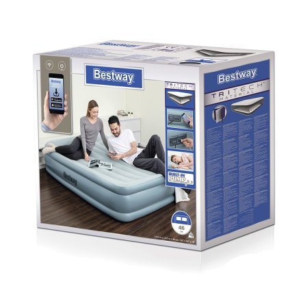 Надувная кровать Bestway 67708, 152 х 203 х 46 см, встроенным электрическим насосом. Двухспальная - 4