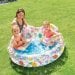 Дитячий надувний басейн Intex 59460-2 «Фрукти», 122 х 25 см, з м\'ячиком та колом, з кульками 10 шт, підстилкою, насосом - 2