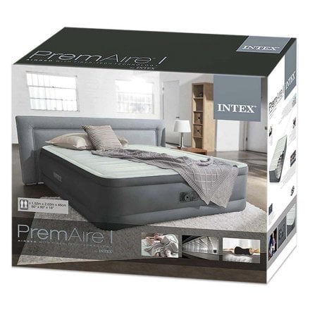 Надувная кровать Intex 64906, 152 х 203 х 46 см, встроенный электронасос. Двухспальная - 3