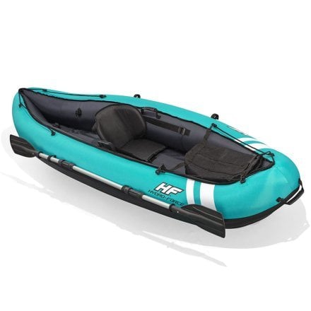 Одноместная надувная байдарка (каяк) Bestway 65118 Ventura Kayak, 280 х 86 см, (весло, ручной насос) - 1