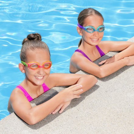 Детские очки для плавания Bestway 21101, размер S (3+), обхват головы ≈ 48-52 см - 3