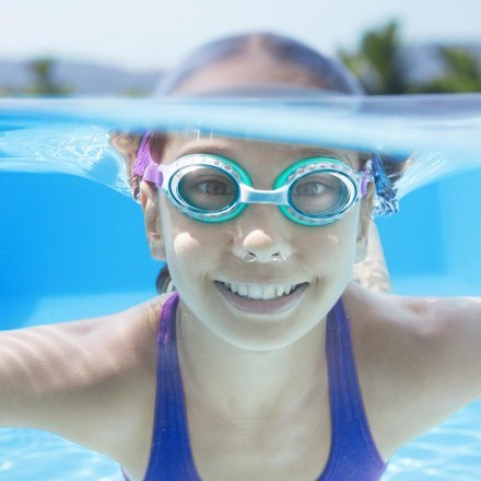 Детские очки для плавания Bestway 21101, размер S (3+), обхват головы ≈ 48-52 см - 4